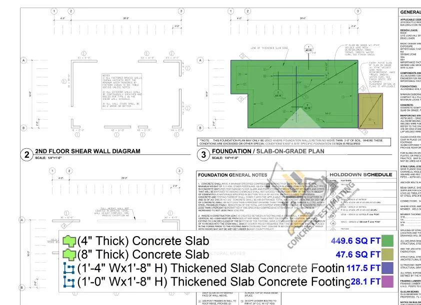 concrete takeoff annotated drawings 5